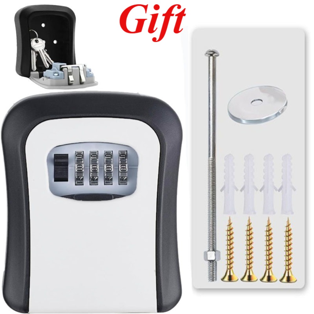 Lockbox Key Secure - صندوق قفل أمان مقاوم للماء مثبت