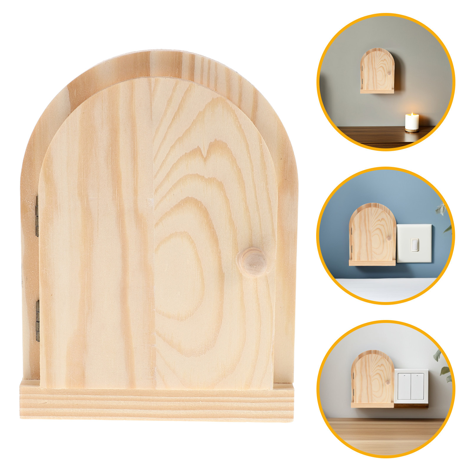 Outlet Cover Baby - غطاء مأخذ كهربائي خشبي على شكل