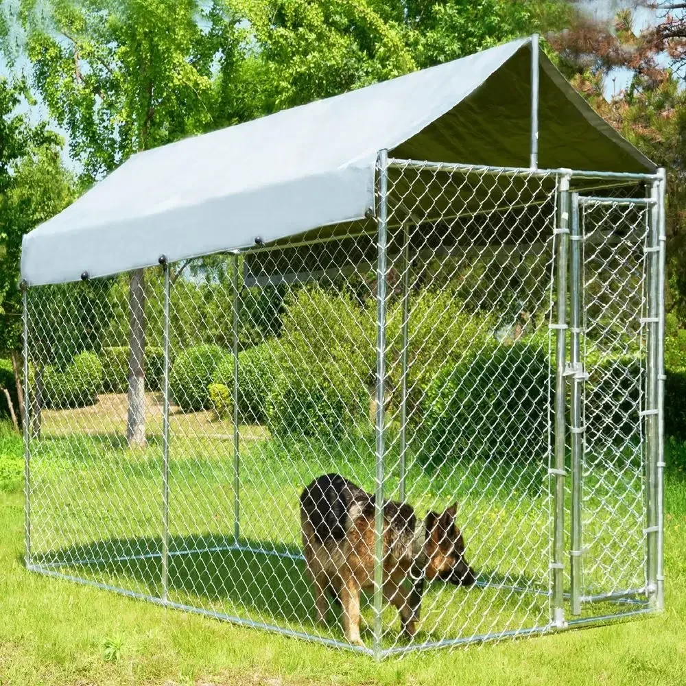 قفص كلاب خارجي متين بأبعاد 10× - مراجعة Security Chain Door وسعره