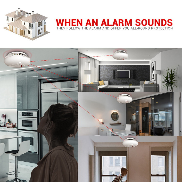 أستراليا وأوروبا وأجهزة إنذار  - مراجعة Smoke Detector Interconnected وسعره