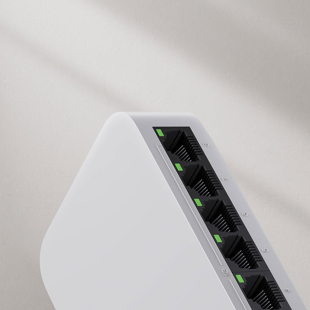 شيومي-مي 8 منافذ مفتاح إيثرنت  - مراجعة Xiaomi Hub Mijia Hub وسعره