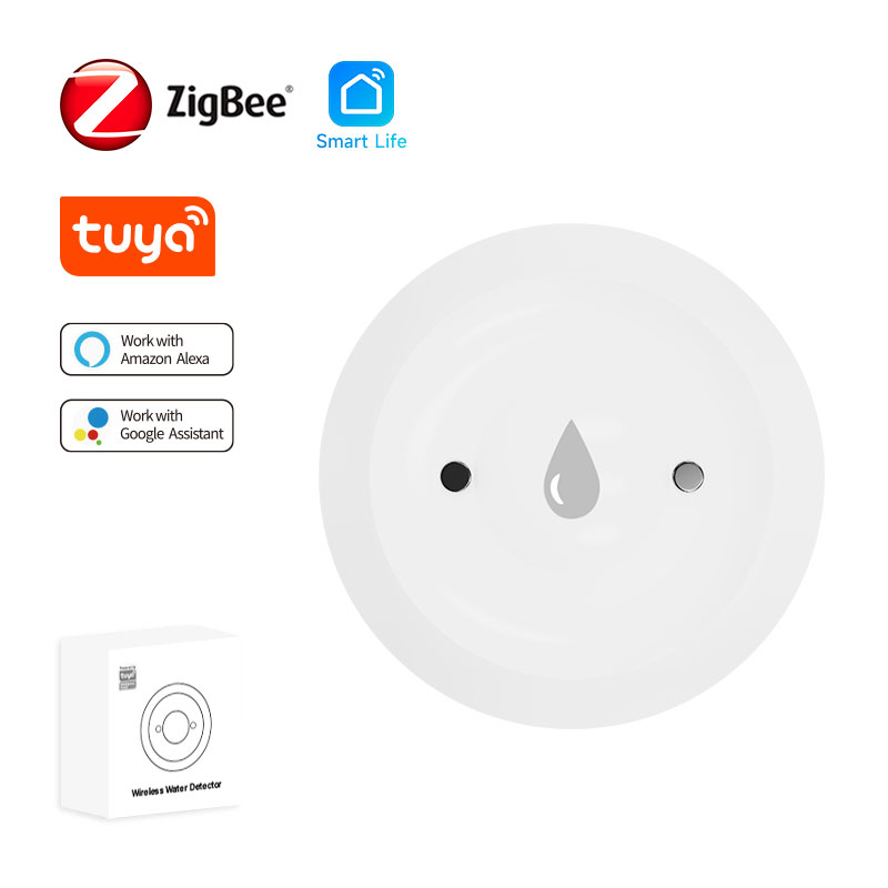 Tuya Zigbee2mqtt مستشعر غمر ال - مراجعة Water Alarm Sensor وسعره