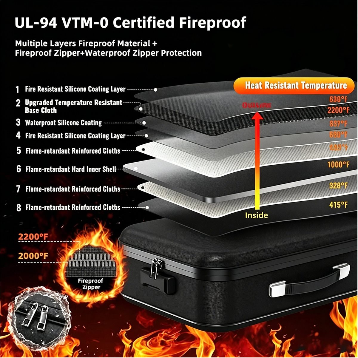 صندوق وثائق مقاوم للحريق 82832 - مراجعة Fire Safe Document وسعره