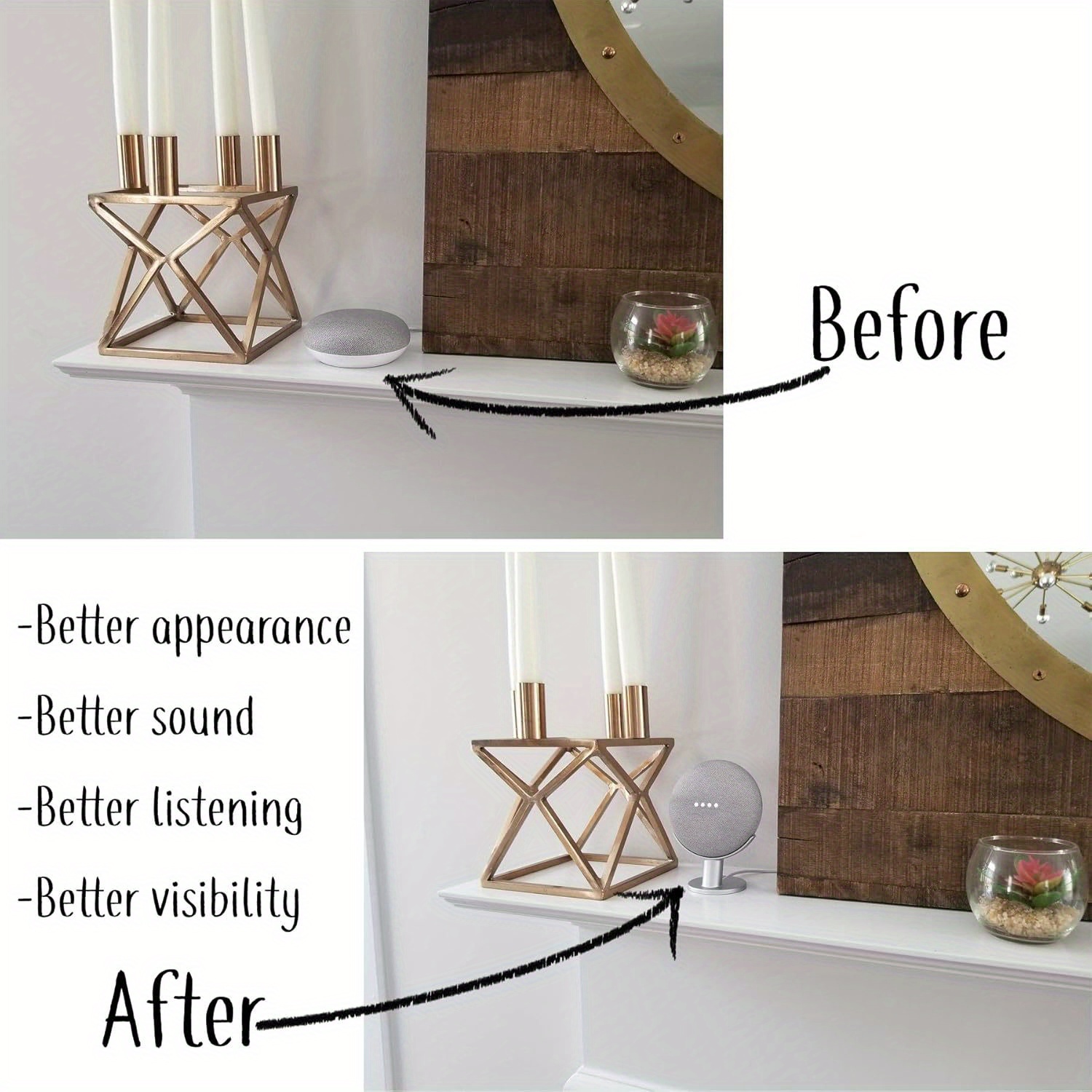 حامل مكبر صوت ذكي صغير للعرض،  - مراجعة Google Speaker Nest Audio وسعره