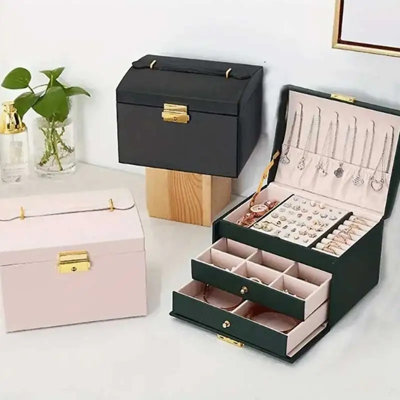 صندوق مجوهرات بثلاثة أدراج من  - مراجعة Lockbox Key Secure وسعره