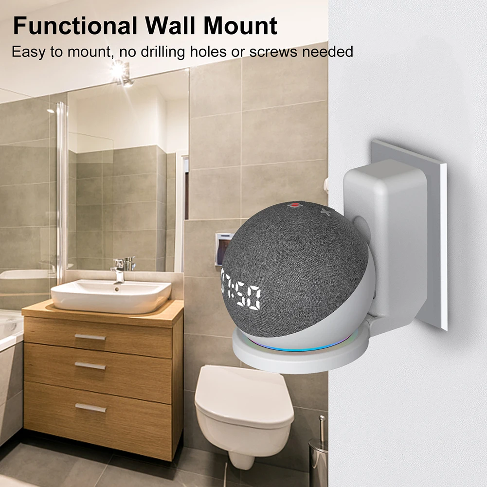 حامل مكبر صوت بلاستيكي مثبت عل - مراجعة Amazon Speaker Echo Dot 5 وسعره