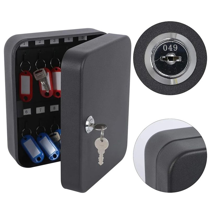 خزانة مفاتيح A92Z مع 20 خطاف ل - مراجعة Lockbox Key Secure وسعره