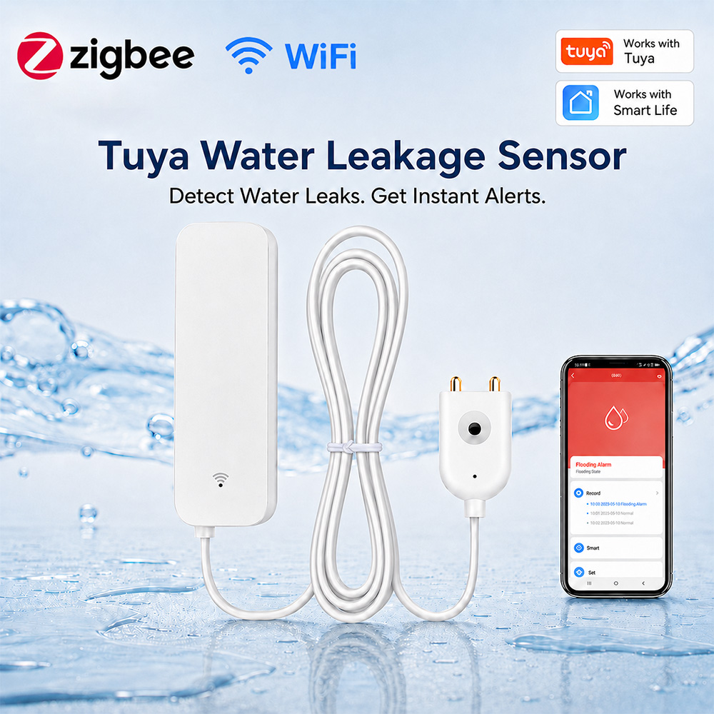 جهاز استشعار تسرب المياه بتقني - مراجعة Water Alarm Sensor وسعره