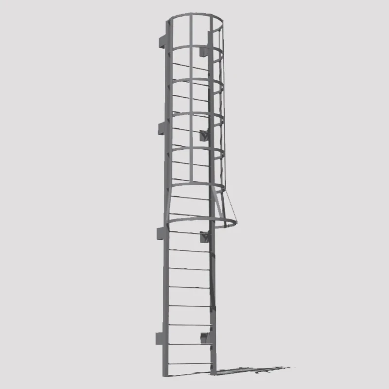 سلم قفص القطط الصناعي العمودي  - مراجعة Fire Escape Ladder وسعره