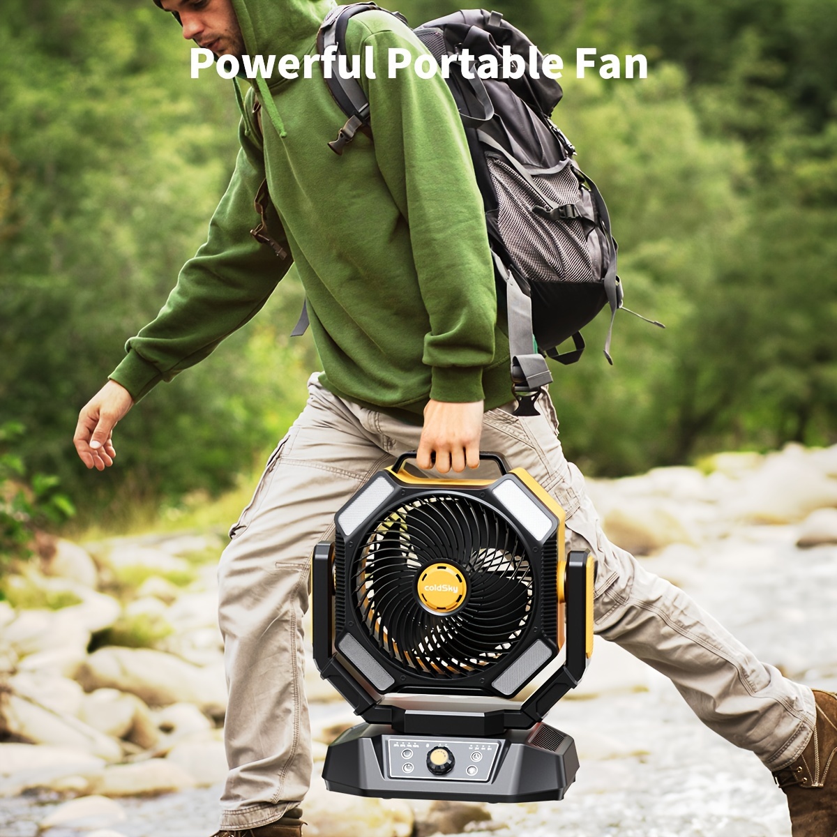مروحة تخييم كولد سكاي، مروحة ت - مراجعة Power Outage Light وسعره