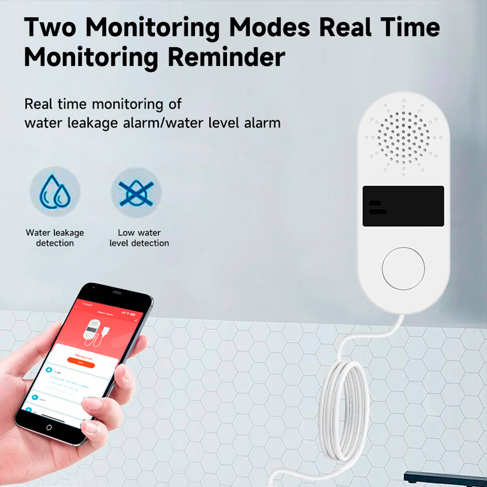 كاشف تسرب المياه Tuya WiFi مع  - مراجعة Water Alarm Sensor وسعره