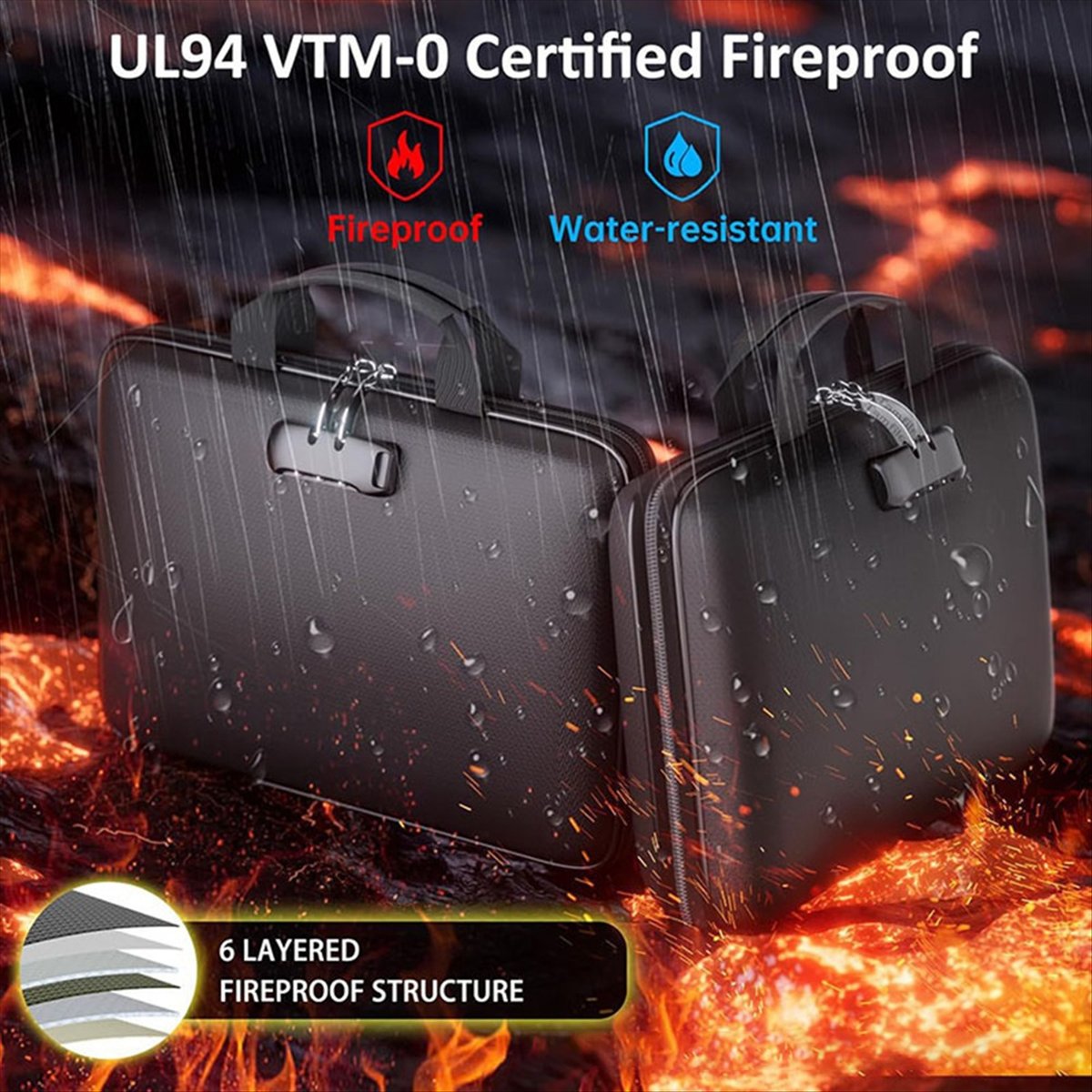صندوق منظم المستندات المقاوم ل - مراجعة Fire Safe Document وسعره