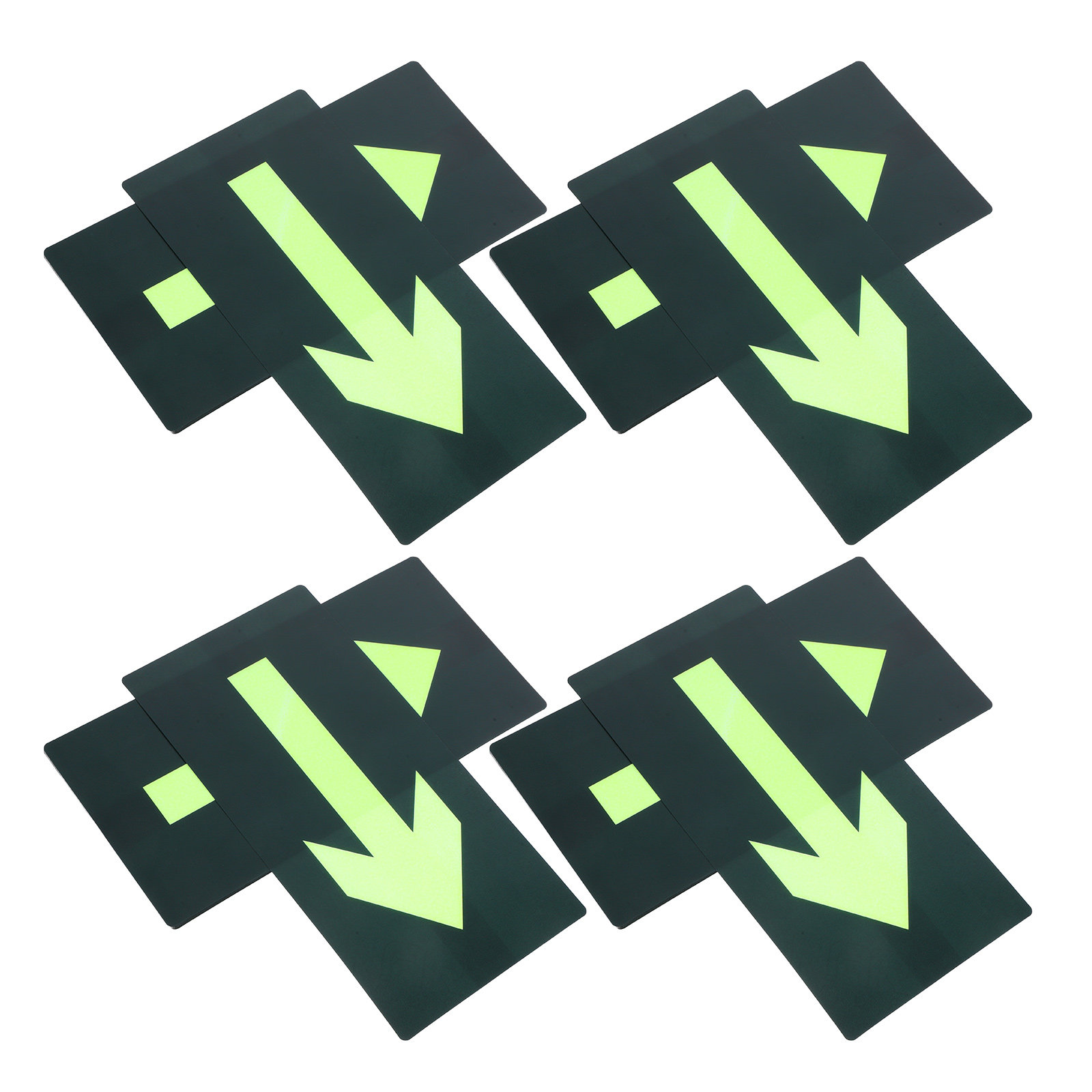 8 قطع من ملصقات الأسهم الضوئية - مراجعة Emergency Exit Sign وسعره